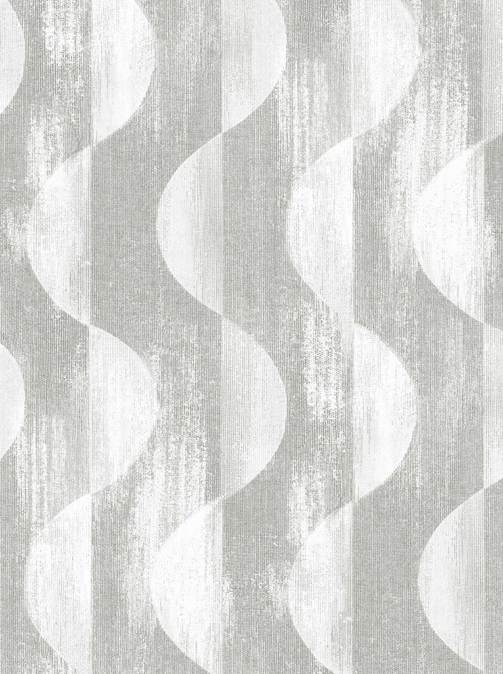 Half Circles Grey by Seabrook Wallpaper Stacy Garcia Peel and Stick United States 30.75 27.8" 20.5" - Fabric Carolina -
