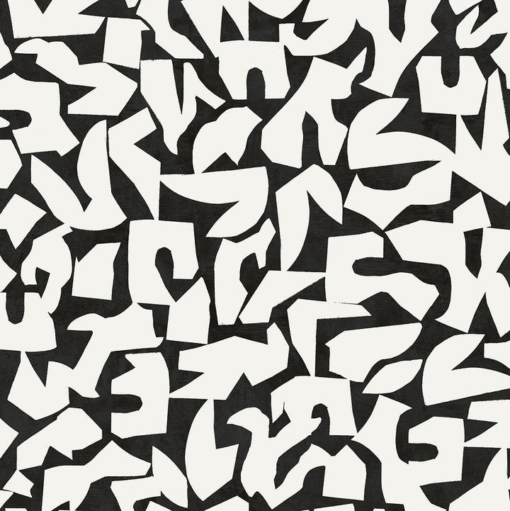 Graphic Geo Black by Seabrook Wallpaper Stacy Garcia Peel and Stick United States 30.75 20.87" 20.5" - Fabric Carolina -