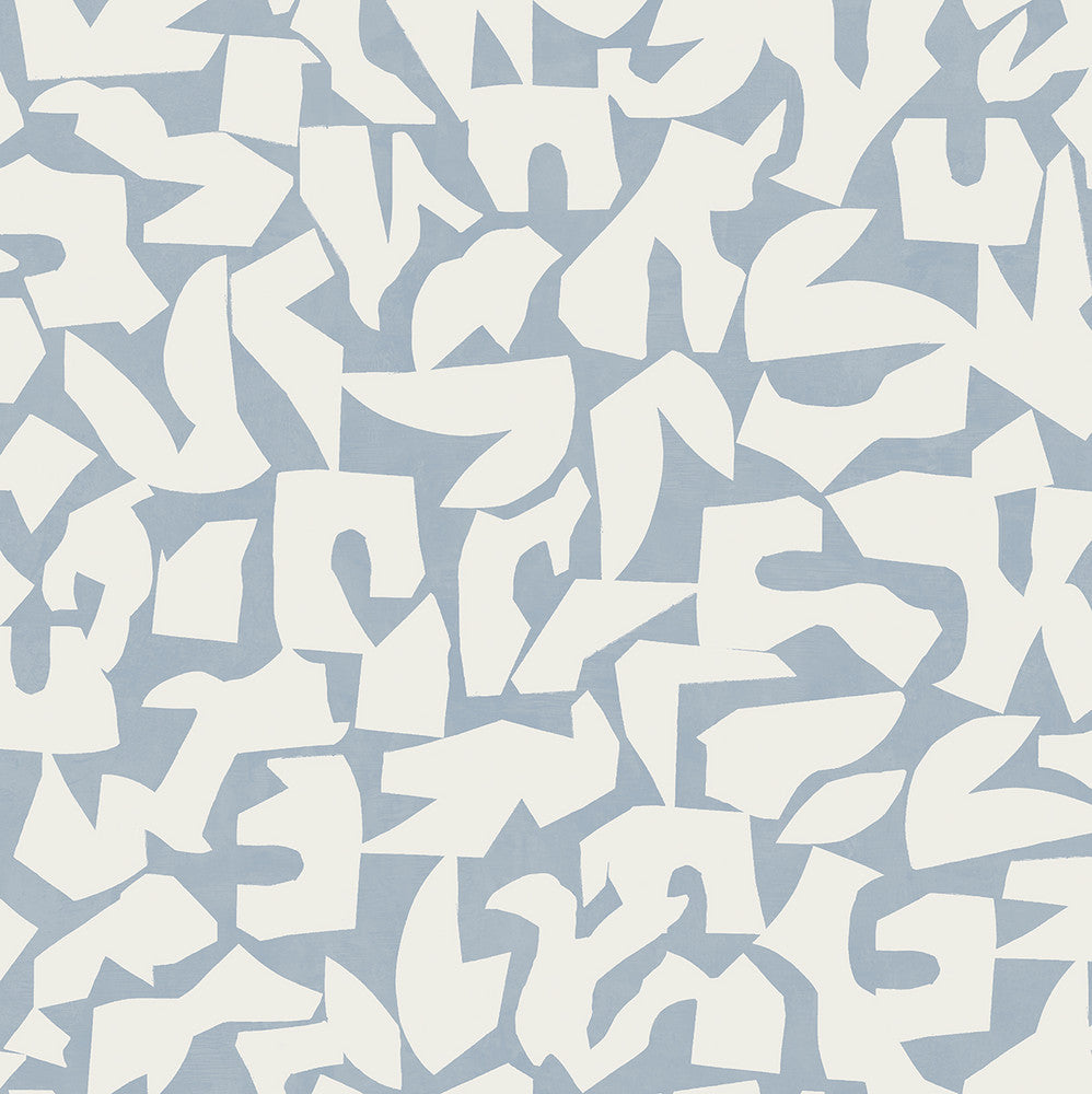 Graphic Geo Blue by Seabrook Wallpaper Stacy Garcia Peel and Stick United States 30.75 20.87" 20.5" - Fabric Carolina -