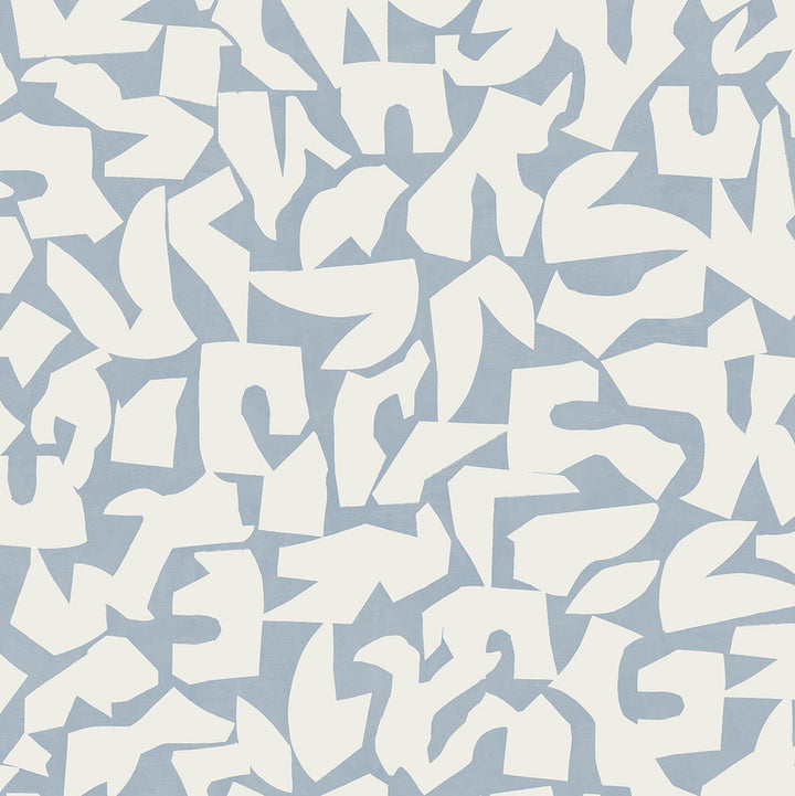 Graphic Geo Blue by Seabrook Wallpaper Stacy Garcia Peel and Stick United States 30.75 20.87" 20.5" - Fabric Carolina -