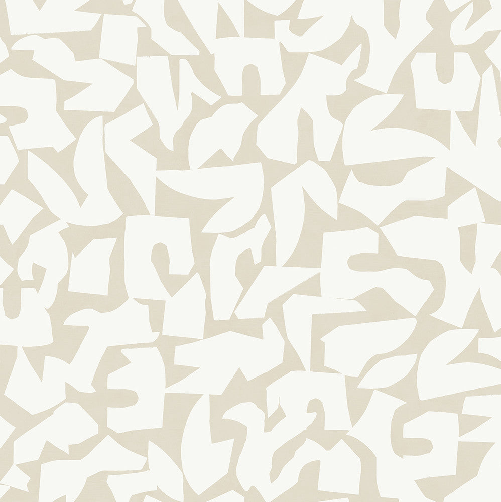Graphic Geo Beige by Seabrook Wallpaper Stacy Garcia Peel and Stick United States 30.75 20.87" 20.5" - Fabric Carolina -