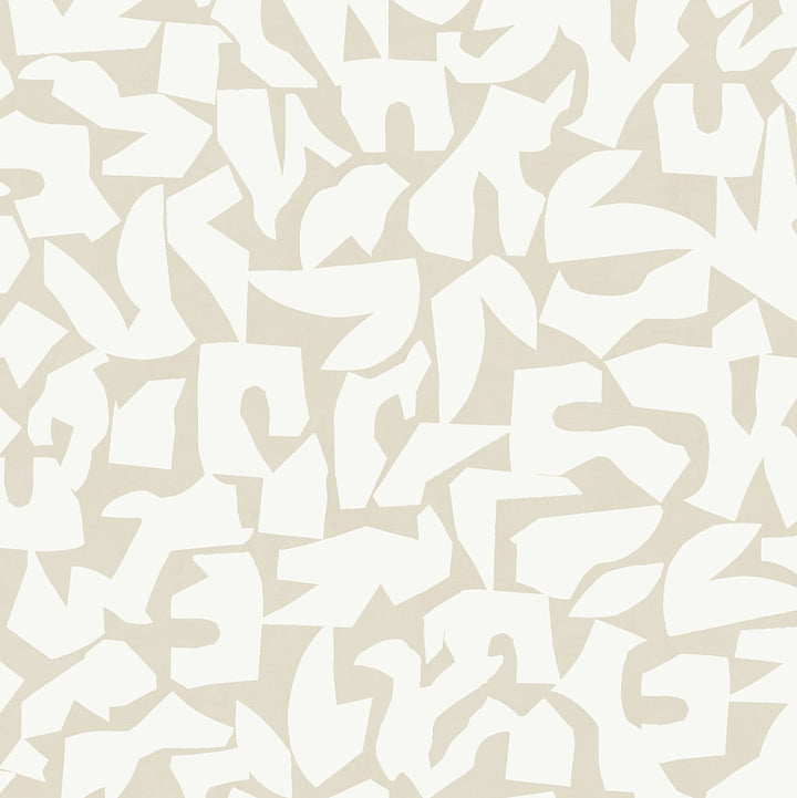 Graphic Geo Beige by Seabrook Wallpaper Stacy Garcia Peel and Stick United States 30.75 20.87" 20.5" - Fabric Carolina -