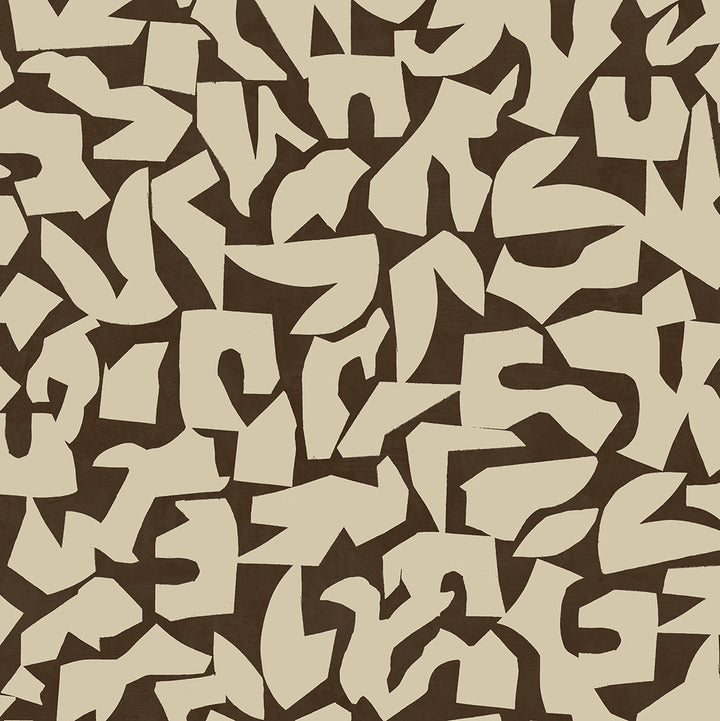 Graphic Geo Brown by Seabrook Wallpaper Stacy Garcia Peel and Stick United States 30.75 20.87" 20.5" - Fabric Carolina -
