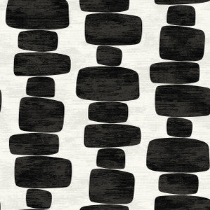 Stripe Block Charcoal by Seabrook Wallpaper