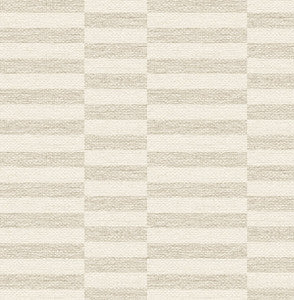 Faux Woven Stripe Natural by Seabrook Wallpaper