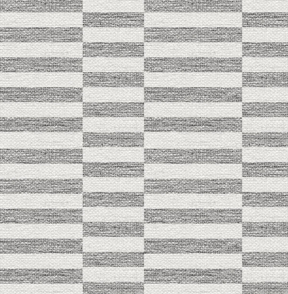 Faux Woven Stripe Iron Mist by Seabrook Wallpaper Stacy Garcia Peel and Stick United States 17.08 10.43" 20.5" - Fabric Carolina -
