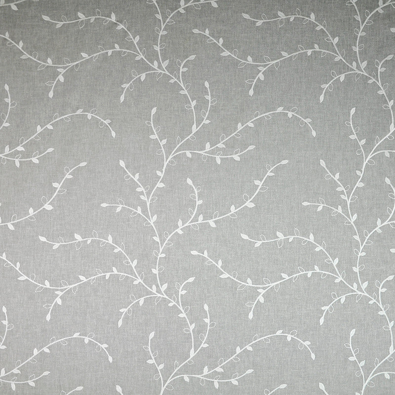 Sapling # 560 Grey by Maxwell Fabric COLOR WAVES-CRACKED PEPPER 60% POLYESTER/30% COTTON
10% LINEN INDIA See sample </p><p>Repeat: Horizontal: 18.7" and Vertical: 17" 56"EMB.51" - Fabric Carolina -
