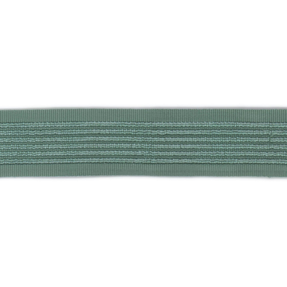 Shabazz Tape 4 Aqua by Stout Trim Stout Trim Shabazz Tape 4 AquaTrim NEW TRADITIONS TRIM 60%SVI 40%ACR CHINA </p><p>Repeat: H: 0.000, V: 0.000 2 in - Fabric Carolina -