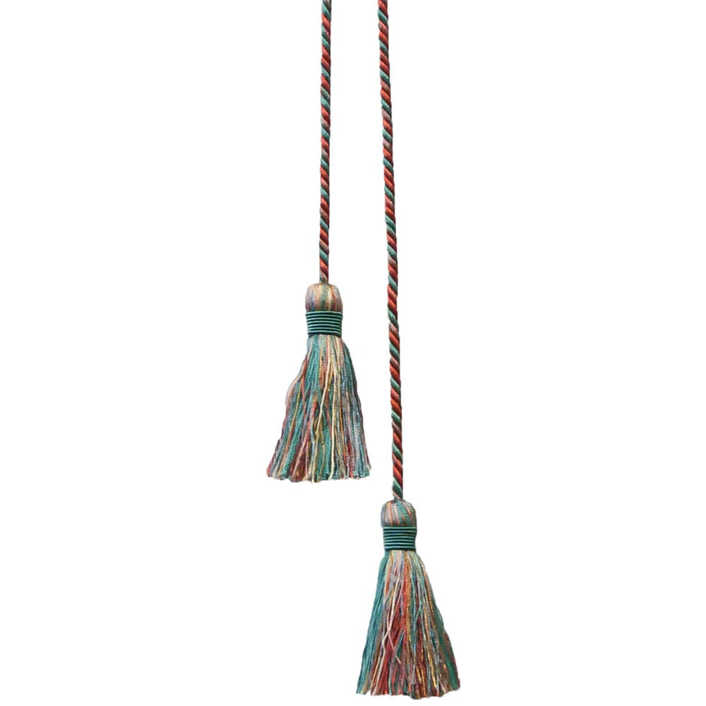 Shandell 16 Lagoon by Stout Trim ART OF DESIGN TRIM-2 TASSEL FRINGE 100%SVI CHINA </p><p>Repeat: 0 3 in - Fabric Carolina -
