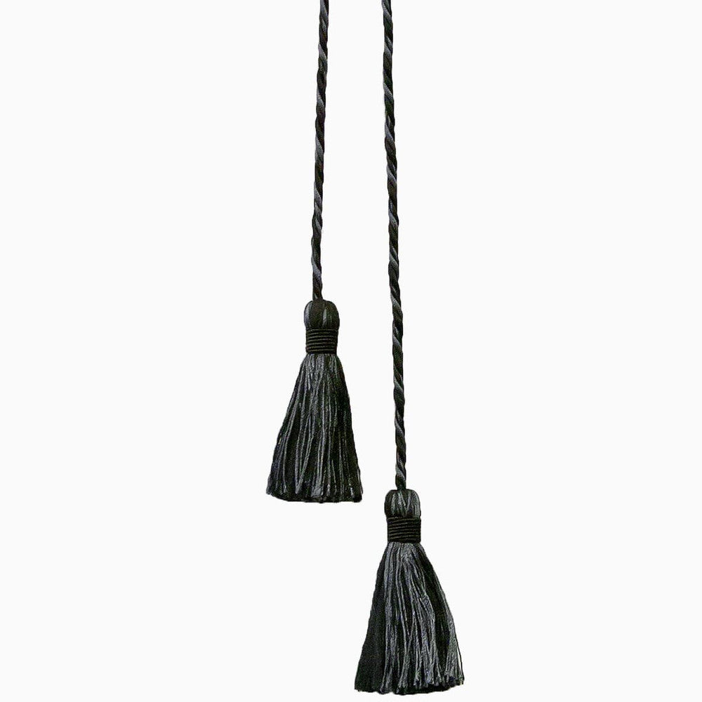 Shandell 9 Ebony by Stout Trim ART OF DESIGN TRIM-2 TASSEL FRINGE 100%SVI CHINA </p><p>Repeat: 0 3 in - Fabric Carolina -