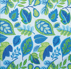 Shanty Turq by Norbar Designer Fabric PRISM BRIGHTS 100% POLYESTER CHINA 22"V 13 1/2"H 54 - Swanky Fabrics -