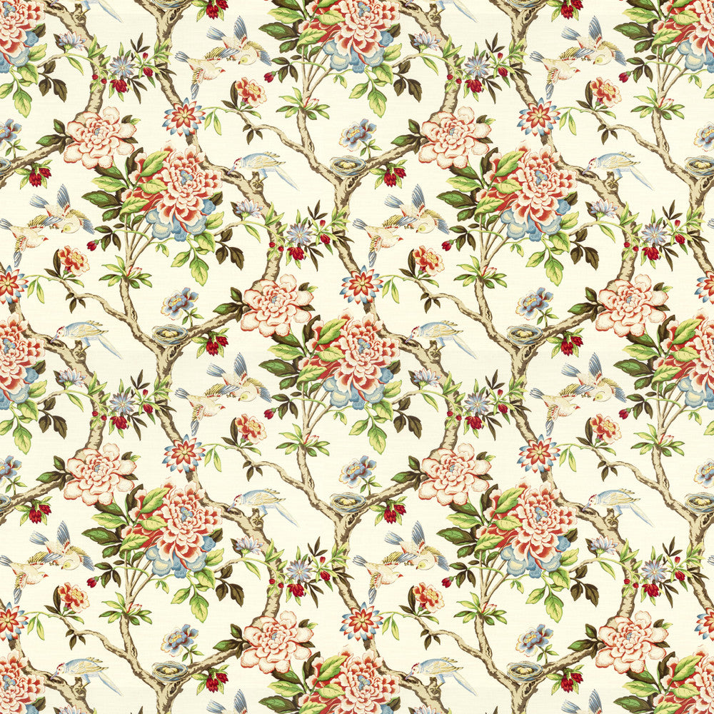 Shelton 3 Tigerlily by Stout Designer Fabric RAINBOW LIBRARY TILE/SORBET 100%COT PERU FLAME RETARDANT-U.F.A.C. CLASS 1 CATB 117-2013 WYZENBEEK 18 000 DOUBLE RUB WEAR TEST (HEAVY DUTY) Horizontal: 13.5 and Vertical: 27 54 in - Swanky Fabrics -
