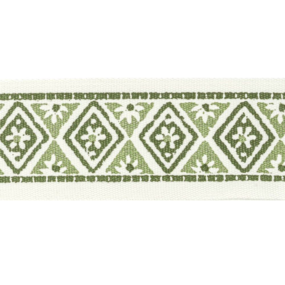 Shenandoah Tape 4 Clover by Stout Trim Stout Trim Shenandoah Tape 4 CloverTrim NATURAL BEAUTY TRIM 100%COT INDIA </p><p>Repeat: H: 2.500, V: 1.500 2.5 in - Fabric Carolina -
