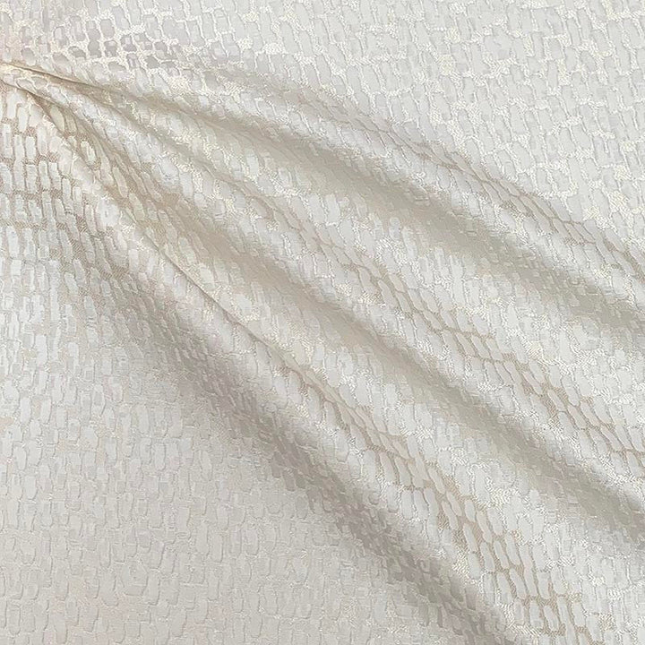 Shonda Snow by Magnolia Designer Fabric - 100% Poly India 25000 Horizontal: 0 and Vertical: 0 55" - Swanky Fabrics -
