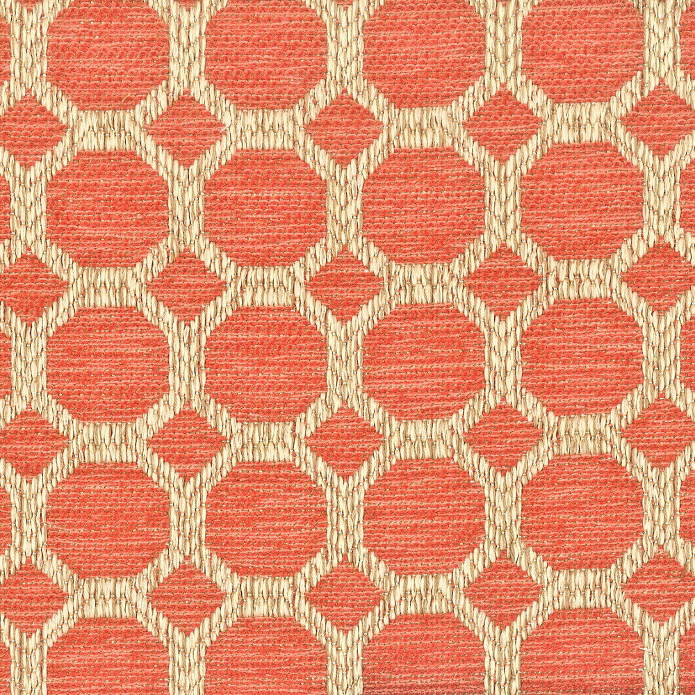 Shortwave 1 Punch by Stout Fabric COMFORTABLE LIVING CORAL/SHRIMP 100%POL CHINA Horizontal: 1.500 and Vertical: 1.500 58 in - Fabric Carolina -