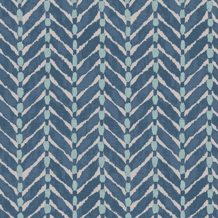 Shoshoni 6 Teal by Aoc Fabric SERENDIPITY 85%COT 15%LIN USA CATB 117-2013 Horizontal: 9 and Vertical: 13 54 in - Fabric Carolina -