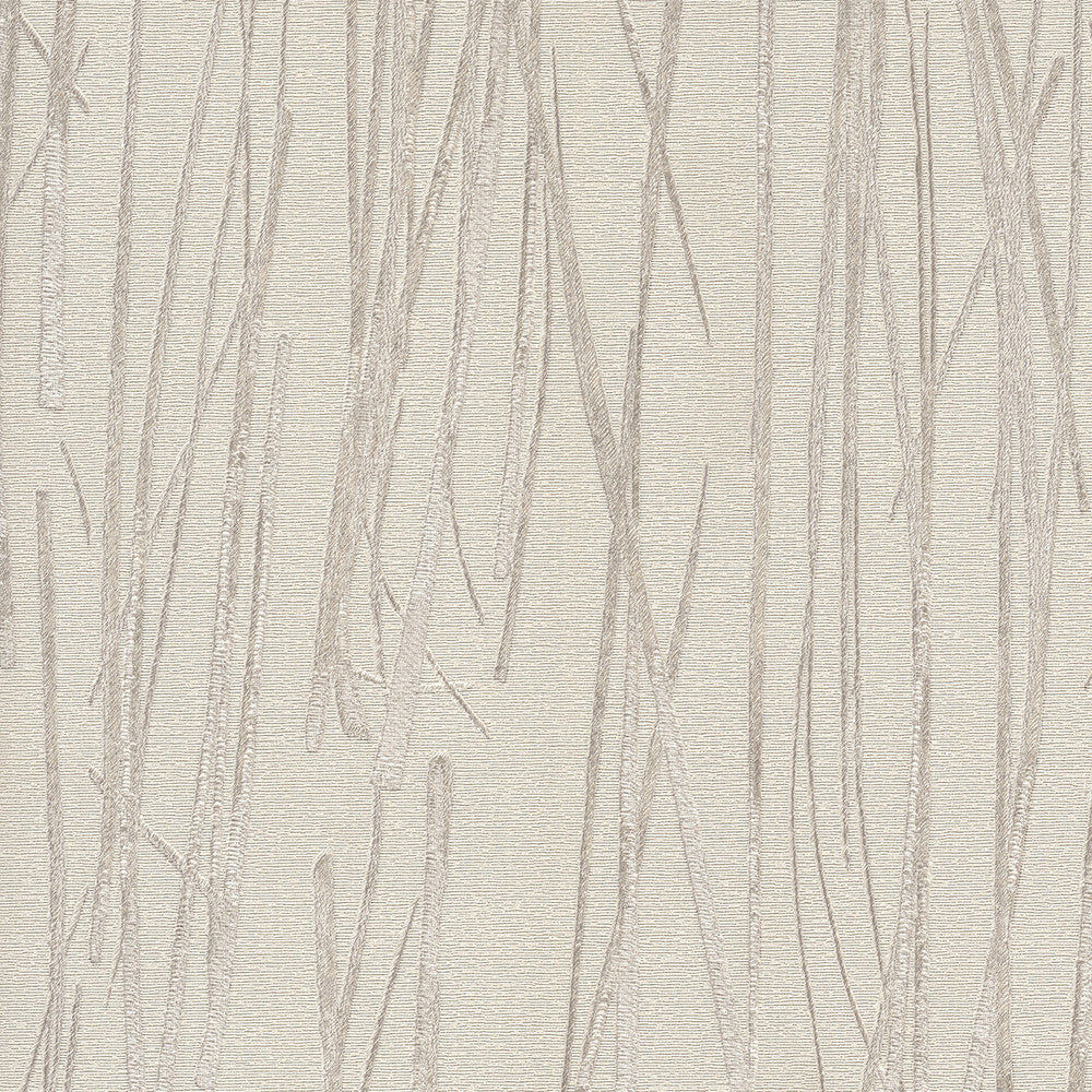Piedmont Bamboo Ivory Wallpaper by York Wallcoverings Signature Textures Resource Library Covers about 56.4 square feet 20.5-in by 33-ft long roll Unpasted 23.63 - Fabric Carolina -