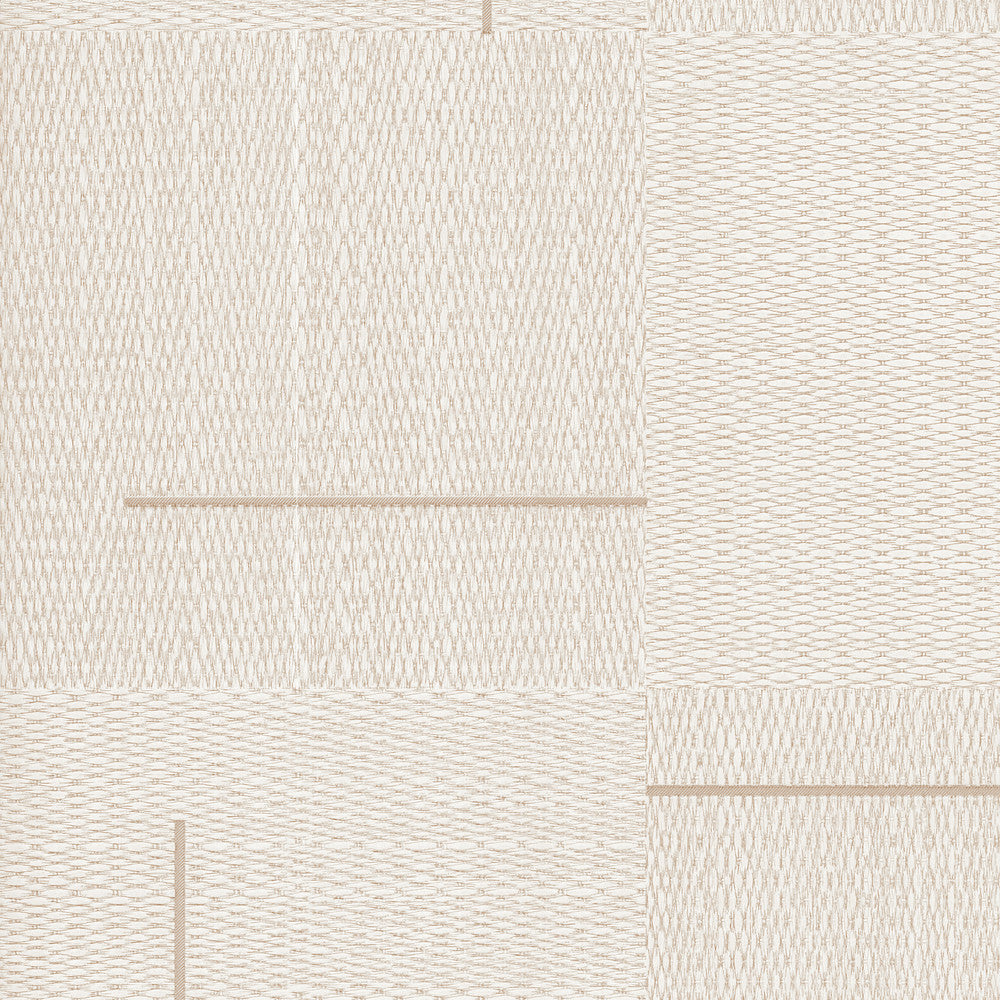 Geo Block Weave Linen Wallpaper by York Wallcoverings Signature Textures Resource Library Covers about 57.5 square feet 20.9-in by 33-ft long roll Unpasted 20.8 - Fabric Carolina -