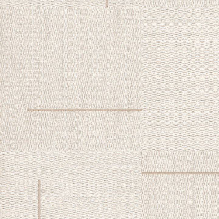 Geo Block Weave Linen Wallpaper by York Wallcoverings Signature Textures Resource Library Covers about 57.5 square feet 20.9-in by 33-ft long roll Unpasted 20.8 - Fabric Carolina -