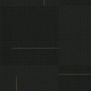 Geo Block Weave Black Wallpaper by York Wallcoverings