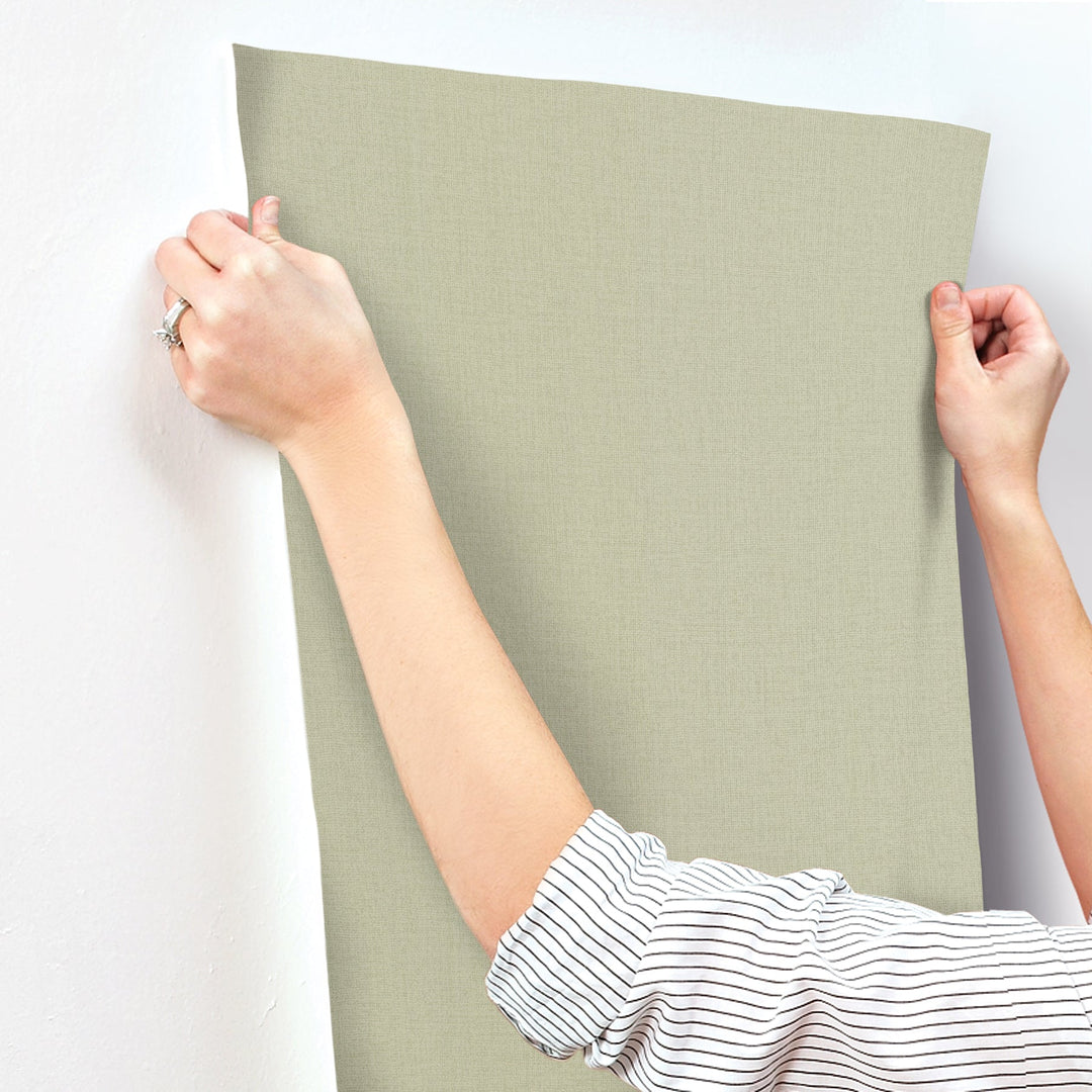 Su Tela Green Wallpaper by York Wallcoverings Designer