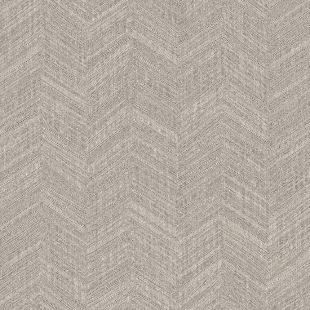 Raised Chevron Taupe Wallpaper by York Wallcoverings Signature Textures Resource Library Covers about 57.5 square feet 20.9-in by 33-ft long roll Unpasted 0 - Fabric Carolina -
