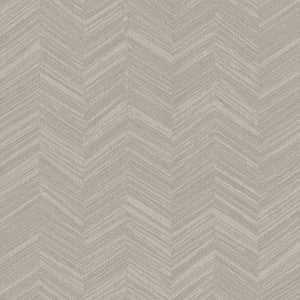 Raised Chevron Taupe Wallpaper by York Wallcoverings