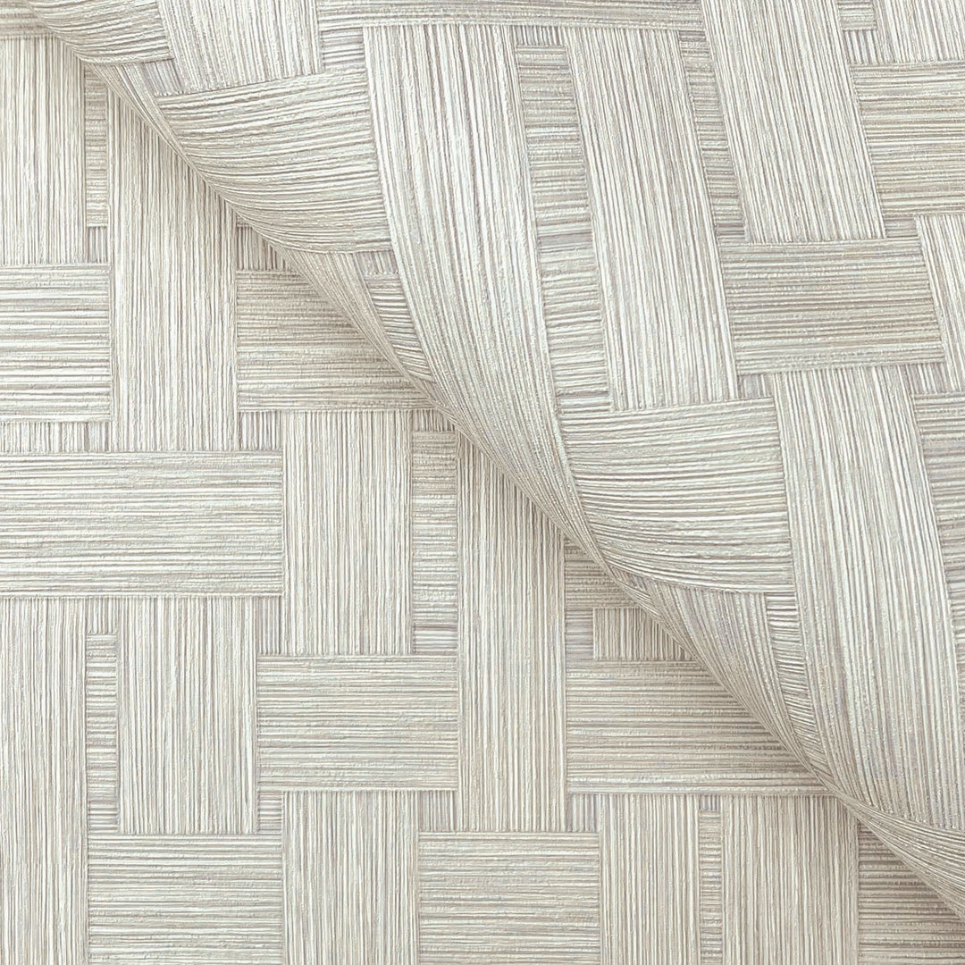 Basketry Dove Grey Wallpaper by York Wallcoverings Designer