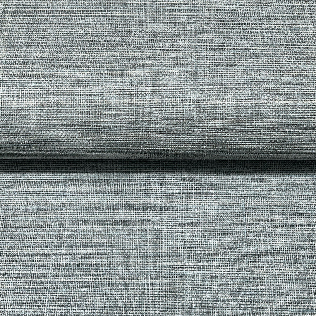 Lotus Silk Steel Blue Wallpaper by York Wallcoverings Designer