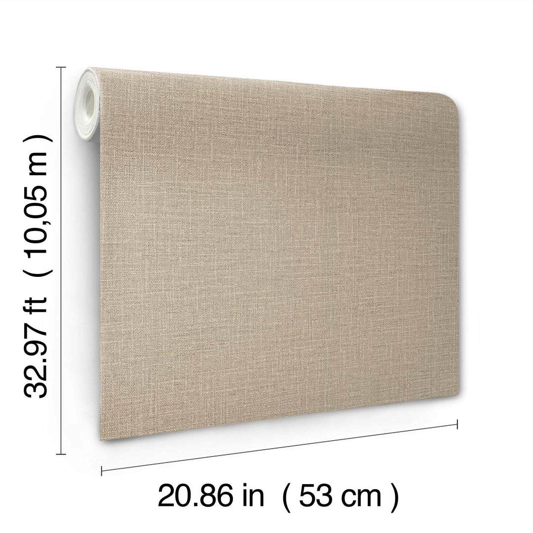 Loom Hazelnut Wallpaper by York Wallcoverings Designer