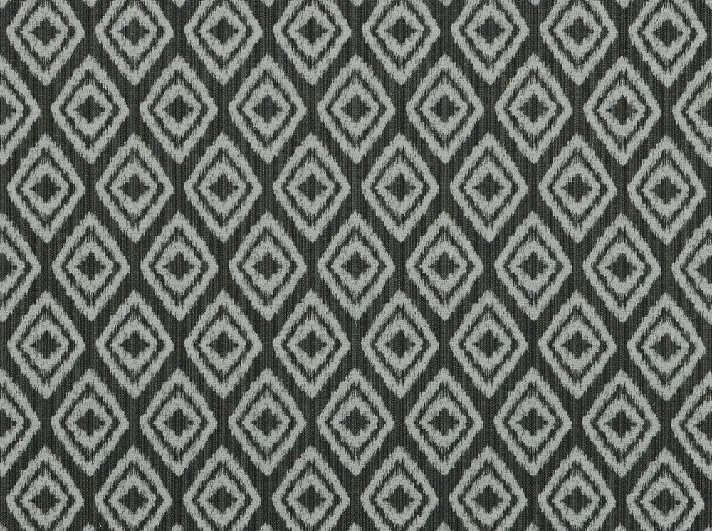 Sigmar Ebony Ivory 916 by Covington Designer Fabric our website for purchase 51% Cotton 49% Poly China 35000 Horizontal: 3" and Vertical: 5.2" 59" - Swanky Fabrics -