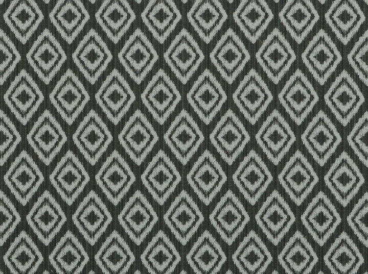 Sigmar Ebony Ivory 916 by Covington Designer Fabric our website for purchase 51% Cotton 49% Poly China 35000 Horizontal: 3" and Vertical: 5.2" 59" - Swanky Fabrics -