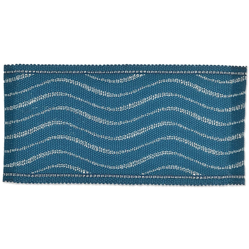 Signature 7 Ocean by Stout Trim New World Tapes & Borders 91% Spun Viscose 9% Metallic CHINA Horizontal: 0 and Vertical: 0 2 in - Fabric Carolina -