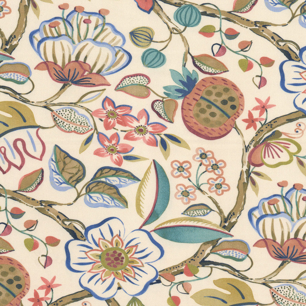 Silas 2 Tile by Stout Fabric Stout Fabric Silas 2 TileFabric Comfortable Living Blossom/Sienna 100%Cot Spain </p><p>Repeat: H: 13.5, V: 15.5 54 in - Fabric Carolina -