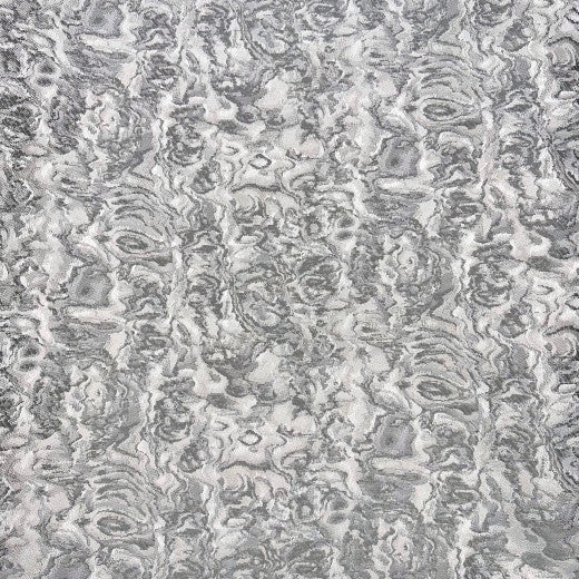 Le Krisel - Silver Grey by Europatex Fabric Le Krisel 100% Polyester China See Sample Horizontal: N/A and Vertical: N/A 118.00 inches  - Fabric Carolina -
