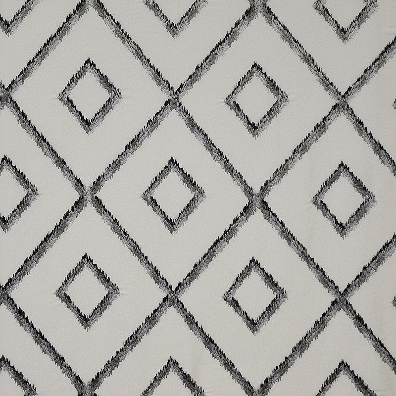 Serrated # 411 White Granite by Maxwell Fabric COLOR THEORY-VOL.II ROCKSTAR 85% RAYON/15% POLYESTER
None INDIA See sample </p><p>Repeat: Horizontal: 6.5" and Vertical: 7.5" 54"EMB.51" - Fabric Carolina -