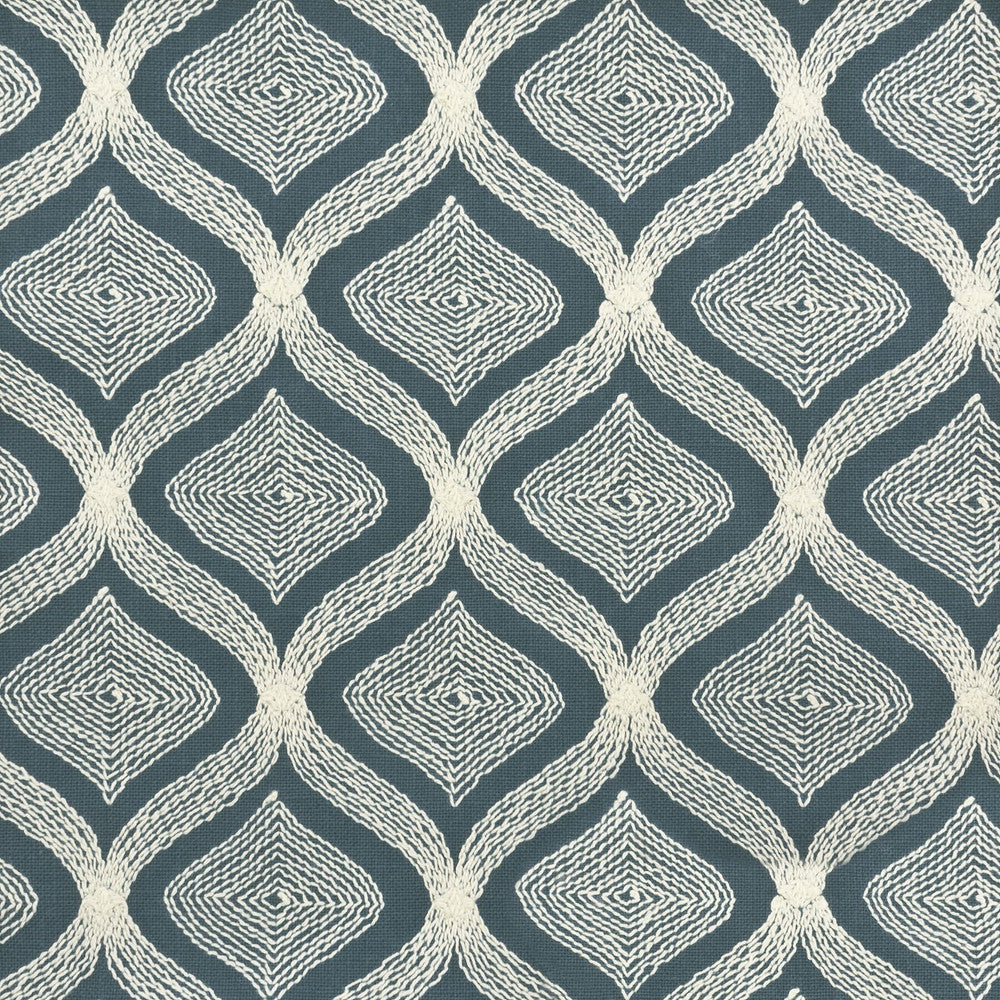Sitka 1 Denim by Stout Designer Fabric COLOR MY WINDOW BLUE/NAVY 48%COT 52%POL %CEMB INDIA </p><p>Repeat: 3.125 54 in - Swanky Fabrics -