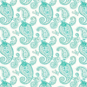 Sitting 4 Turquoise by Stout Fabric