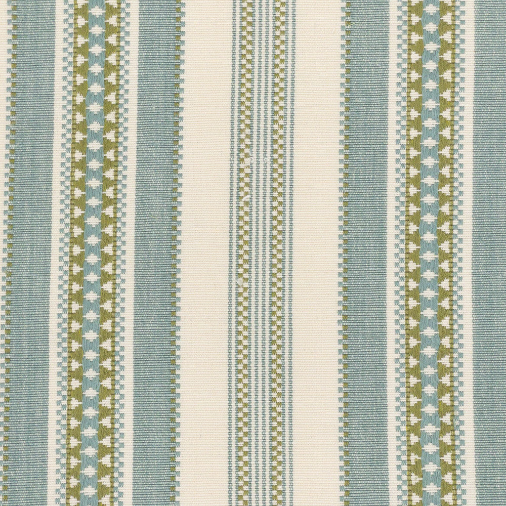 Siva 1 Bay by Stout Fabric COMFORTABLE LIVING SPRING/MOSS 100%COT INDIA Horizontal: 4.750 and Vertical: 0.250 54 in - Fabric Carolina -