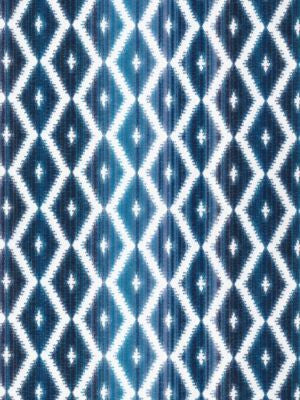 Diamantina Blue Marine SI13160004 by Grey Watkins Designer Fabric WATERFALL 55% POLYESTER 45% COTTON INDIA HEAVY DUTY Horizontal: 3" and Vertical: 2.5" 54 - Swanky Fabrics -