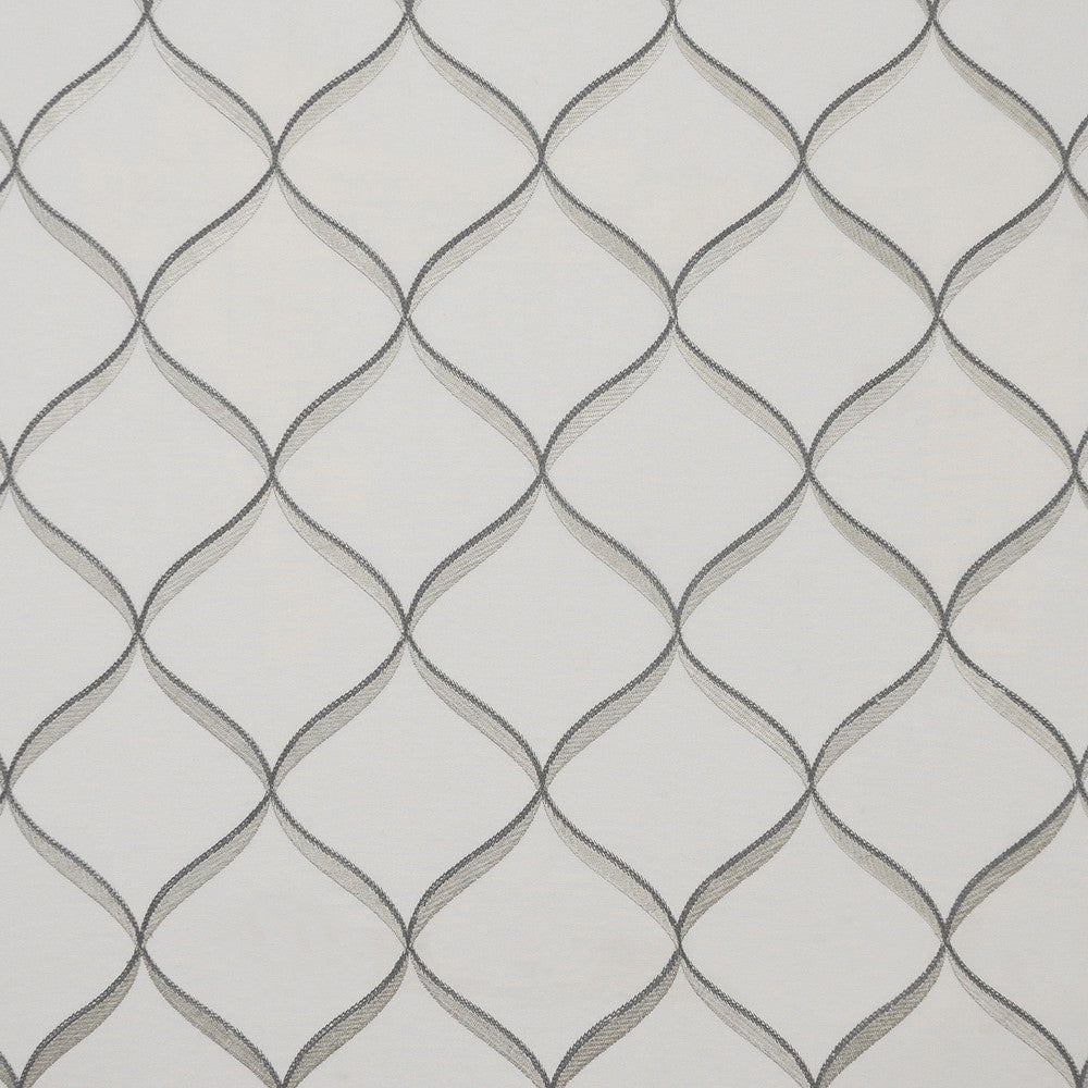 Swag # 111 Locket by Maxwell Fabric COLOR WAVES-NEUTRAL TERRITORY 65% COTTON/25% VISCOSE
10% SPUN POLYESTER INDIA See sample </p><p>Repeat: Horizontal: 6.5" and Vertical: 7.5" 54"EMB.51" - Fabric Carolina -