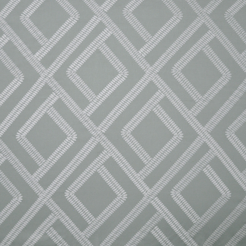 Switchback # 210 Celadon by Maxwell Fabric COLOR WAVES-GARDENIA 54% COTTON 36% LINEN
10% SPUN POLYESTER INDIA </p><p>Repeat: Horizontal: H-12.6 and Vertical: V-14.5 54"EMB.52" - Fabric Carolina -
