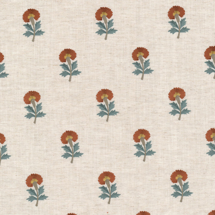 Skittle 1 Chili by Stout Fabric RAINBOW LIBRARY GINGER/POPPY 82%POL 11%COT 7%LIN %REMB INDIA Horizontal: 5.375 and Vertical: 6.250 53 in - Fabric Carolina -