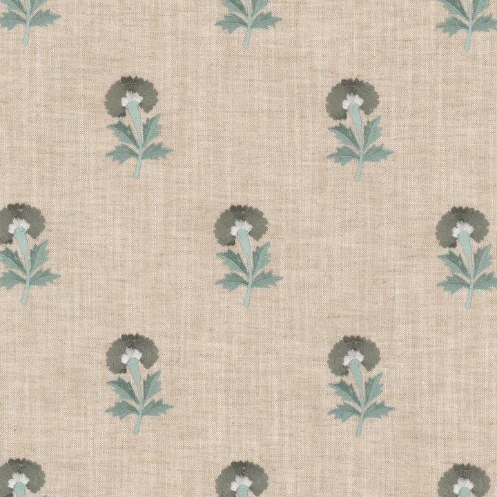 Skittle 2 Seaspray by Stout Fabric RAINBOW LIBRARY VAPOR/SEAGLASS 82%POL 11%COT 7%LIN %REMB INDIA Horizontal: 5.375 and Vertical: 6.250 53 in - Fabric Carolina -