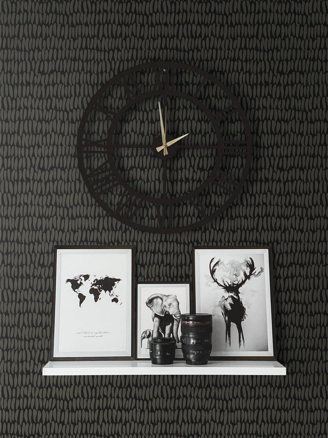 Brushwork Graphite SL80010 by Seabrook Designs Designer Wallpaper