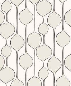 Minimalist Geometric Marshmallow by Seabrook Wallpaper