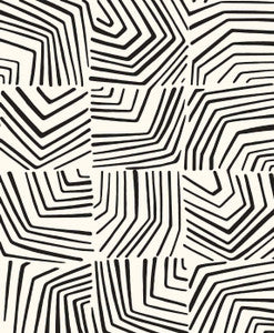 Linework Maze Inkwell by Seabrook Wallpaper