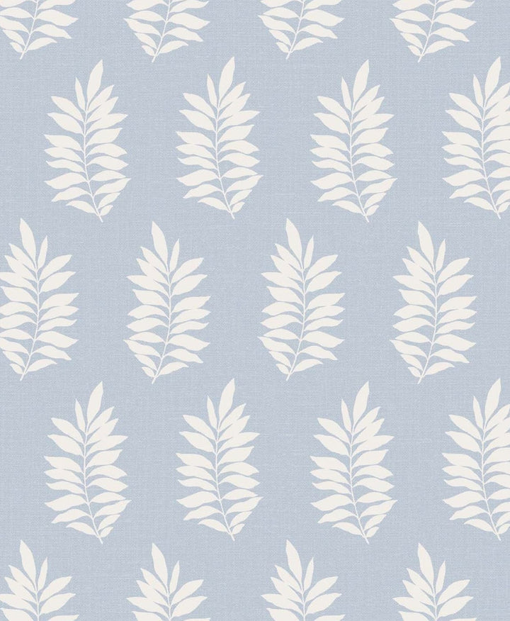 Pinnate Silhouette Iceburg by Seabrook Wallpaper The Simple Life Netherlands 57.5 12.6" 20.9" - Fabric Carolina -