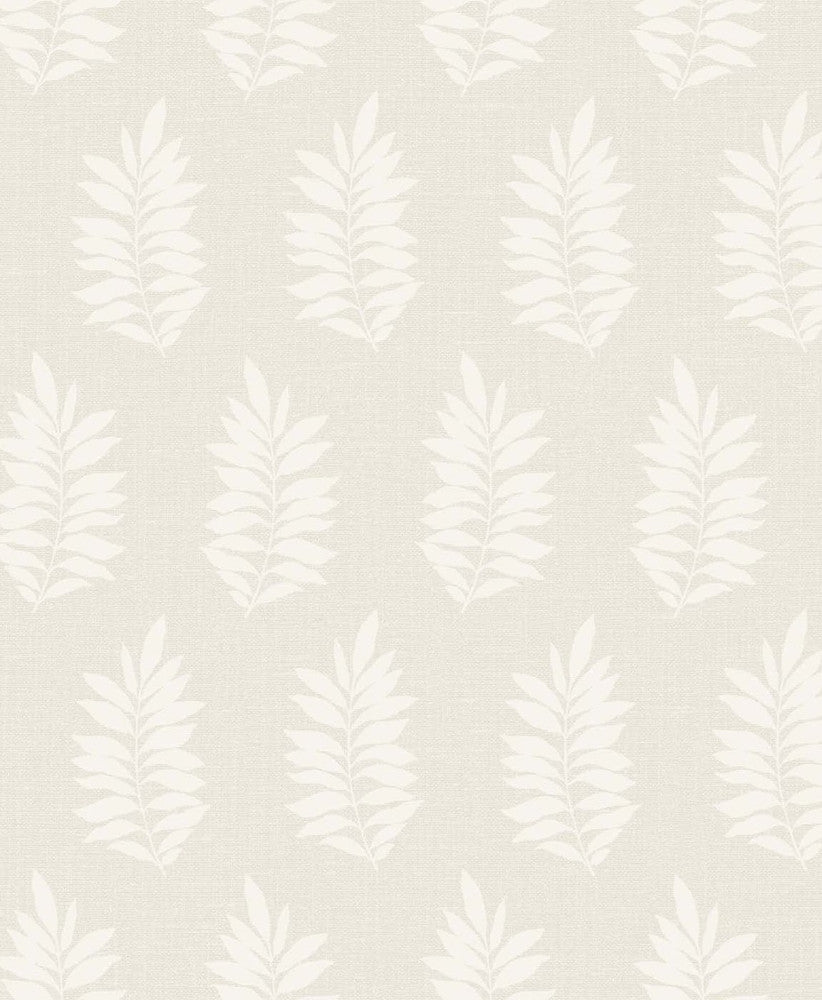 Pinnate Silhouette Almond by Seabrook Wallpaper The Simple Life Netherlands 57.5 12.6" 20.9" - Fabric Carolina -
