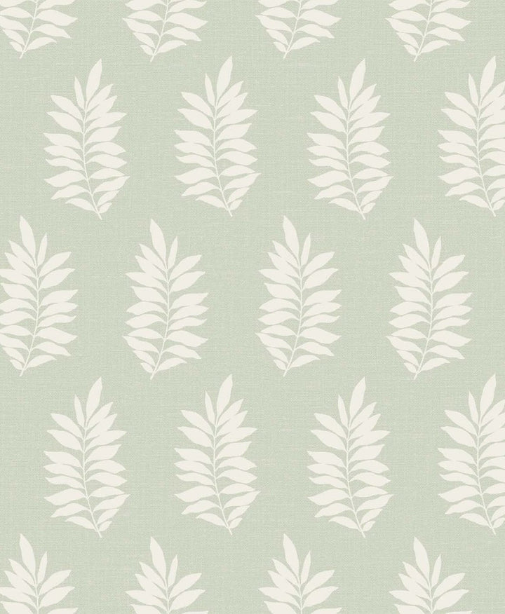 Pinnate Silhouette Sage by Seabrook Wallpaper The Simple Life Netherlands 57.5 12.6" 20.9" - Fabric Carolina -
